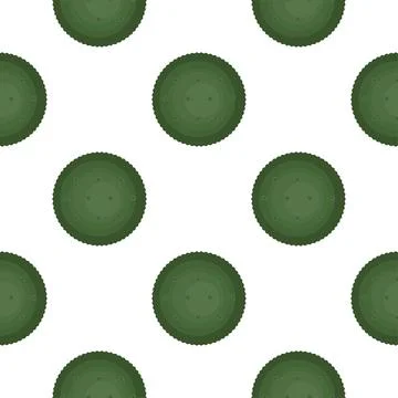 Pattern homemade cookie different taste in pastry biscuit Stock Illustration