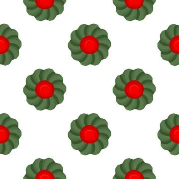 Pattern homemade cookie different taste in pastry biscuit Illustrazione stock