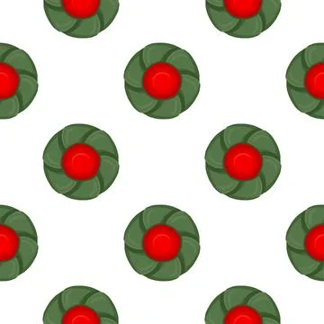 Pattern homemade cookie different taste in pastry biscuit Stock Illustration