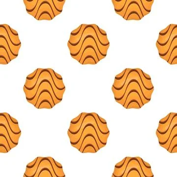 Pattern homemade cookie different taste in pastry biscuit Stock Illustration