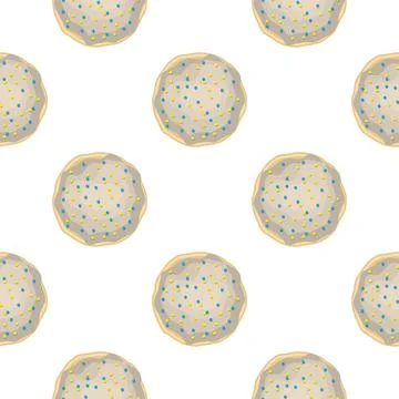 Pattern homemade cookie different taste in pastry biscuit Illustrazione stock