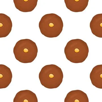 Pattern homemade cookie different taste in pastry biscuit Stock Illustration
