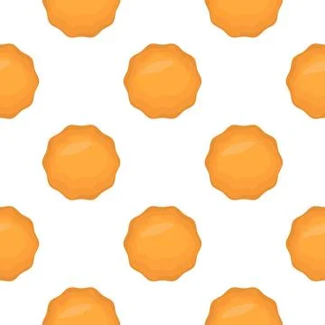 Pattern homemade cookie different taste in pastry biscuit Stock Illustration