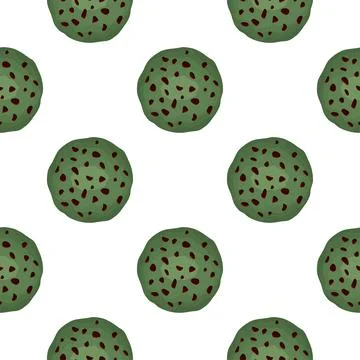 Pattern homemade cookie different taste in pastry biscuit Stock Illustration