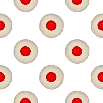 Pattern homemade cookie different taste in pastry biscuit Stock Illustration