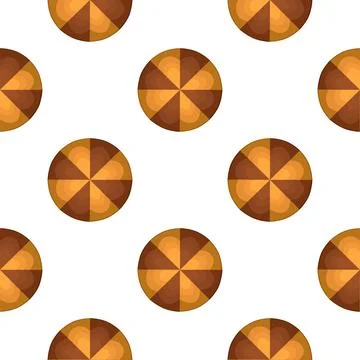 Pattern homemade cookie different taste in pastry biscuit Stock Illustration