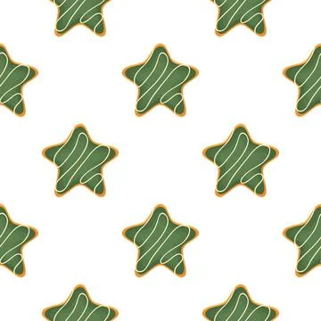 Pattern homemade cookie different taste in pastry biscuit Stock Illustration