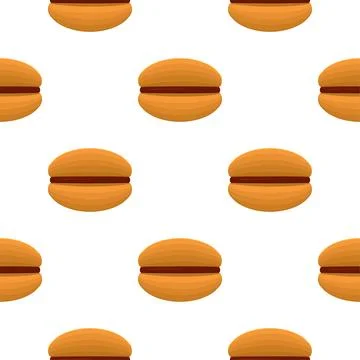Pattern homemade cookie different taste in pastry biscuit Stock Illustration