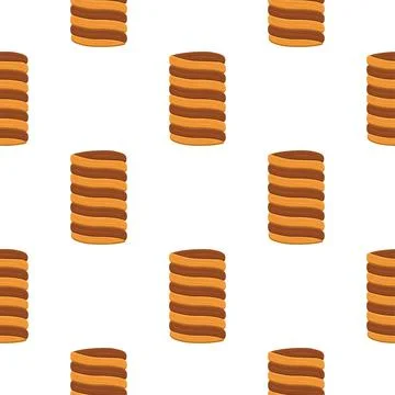 Pattern homemade cookie different taste in pastry biscuit Stock Illustration