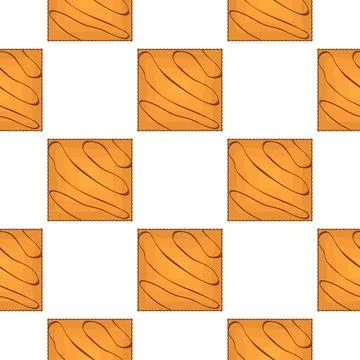 Pattern homemade cookie different taste in pastry biscuit Stock Illustration