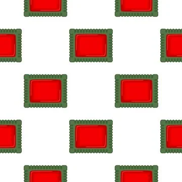Pattern homemade cookie different taste in pastry biscuit Stock Illustration