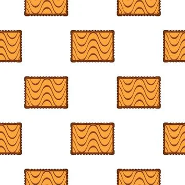Pattern homemade cookie different taste in pastry biscuit Stock Illustration