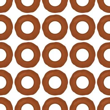 Pattern homemade cookie different taste in pastry biscuit Stock Illustration