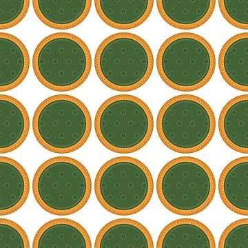 Pattern homemade cookie different taste in pastry biscuit Stock Illustration