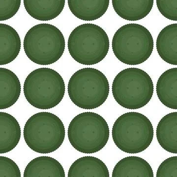 Pattern homemade cookie different taste in pastry biscuit Stock Illustration