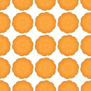 Pattern homemade cookie different taste in pastry biscuit Stock Illustration