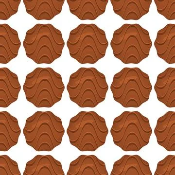 Pattern homemade cookie different taste in pastry biscuit Stock Illustration