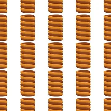 Pattern homemade cookie different taste in pastry biscuit Stock Illustration