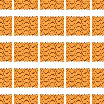 Pattern homemade cookie different taste in pastry biscuit Stock Illustration