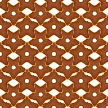 Pattern homemade cookie different taste in pastry biscuit Stock Illustration