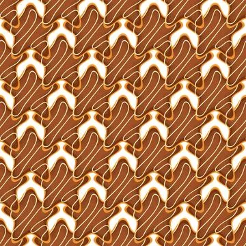 Pattern homemade cookie different taste in pastry biscuit Stockillustratie