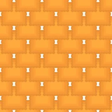 Pattern homemade cookie different taste in pastry biscuit Stock Illustration