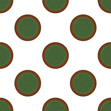 Pattern homemade cookie different taste in pastry biscuit Stock Illustration