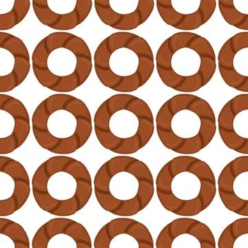Pattern homemade cookie different taste in pastry biscuit Stock Illustration