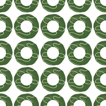 Pattern homemade cookie different taste in pastry biscuit Stock Illustration