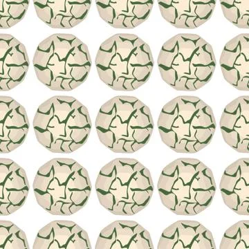 Pattern homemade cookie different taste in pastry biscuit Stock Illustration