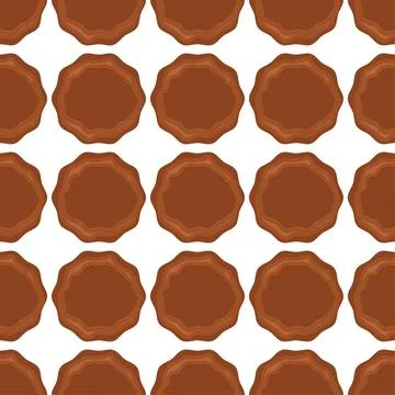 Pattern homemade cookie different taste in pastry biscuit Stock Illustration