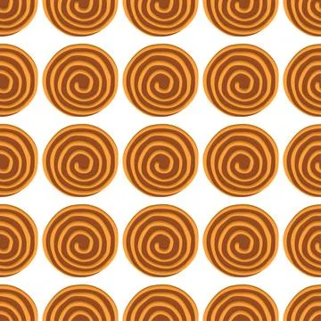 Pattern homemade cookie different taste in pastry biscuit Stock Illustration