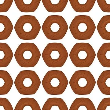Pattern homemade cookie different taste in pastry biscuit Stock Illustration