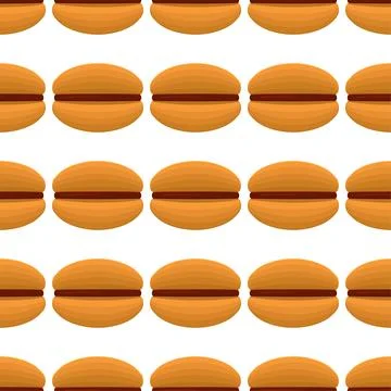 Pattern homemade cookie different taste in pastry biscuit Stock Illustration