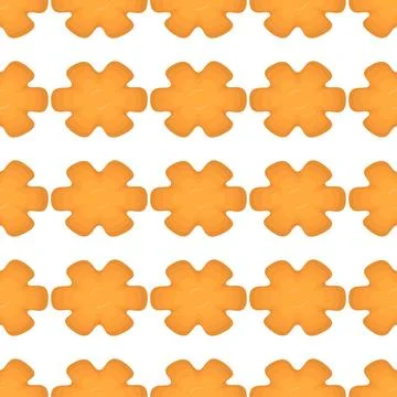 Pattern homemade cookie different taste in pastry biscuit Stock Illustration