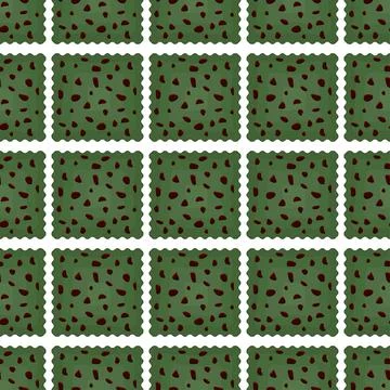 Pattern homemade cookie different taste in pastry biscuit Stock Illustration