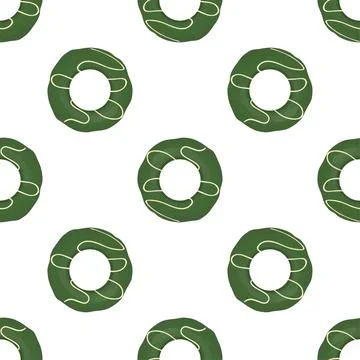 Pattern homemade cookie different taste in pastry biscuit Stock Illustration
