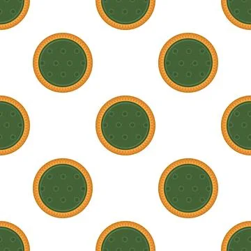 Pattern homemade cookie different taste in pastry biscuit Stock Illustration