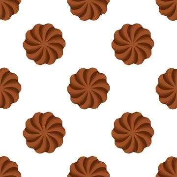 Pattern homemade cookie different taste in pastry biscuit Illustrazione stock