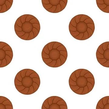 Pattern homemade cookie different taste in pastry biscuit Stock Illustration