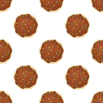 Pattern homemade cookie different taste in pastry biscuit Stock Illustration