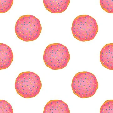 Pattern homemade cookie different taste in pastry biscuit Stock Illustration