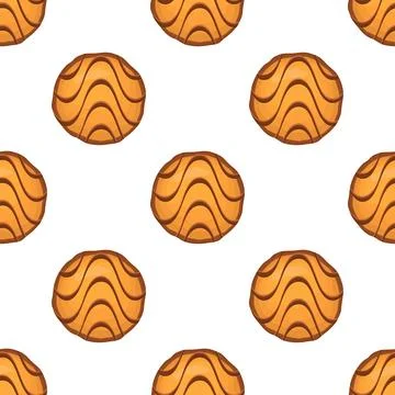 Pattern homemade cookie different taste in pastry biscuit Stock Illustration