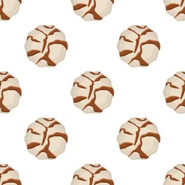 Pattern homemade cookie different taste in pastry biscuit Stock Illustration