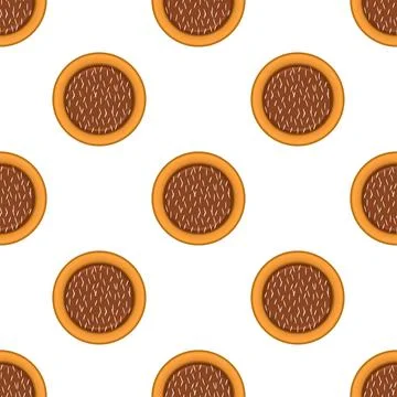 Pattern homemade cookie different taste in pastry biscuit Stock Illustration