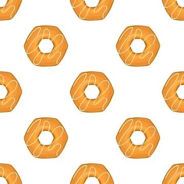 Pattern homemade cookie different taste in pastry biscuit Stock Illustration