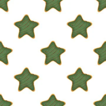 Pattern homemade cookie different taste in pastry biscuit Stock Illustration