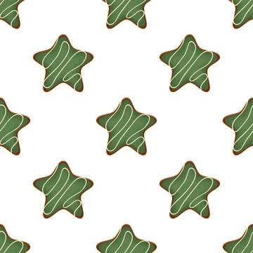 Pattern homemade cookie different taste in pastry biscuit Stock Illustration