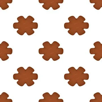 Pattern homemade cookie different taste in pastry biscuit Stock Illustration