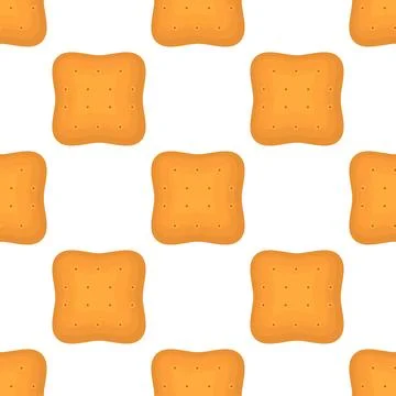 Pattern homemade cookie different taste in pastry biscuit Stock Illustration